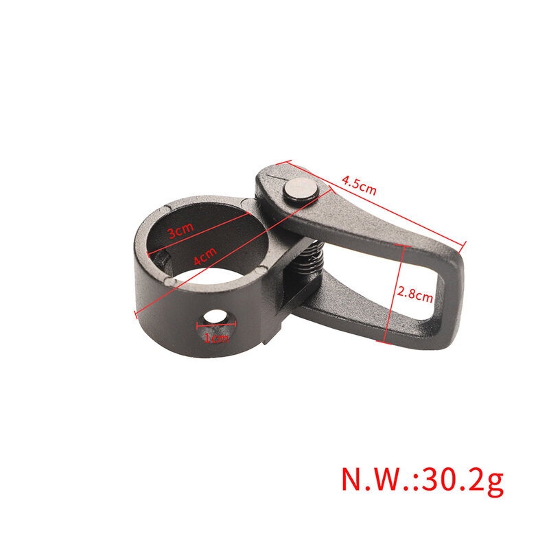 Kait gantungan EScooter dengan cincin gantung aluminium, penyimpanan aman dan mudah untuk skuter papan luncur Ninebot Max G30