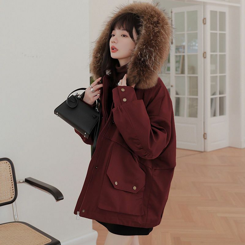女性の大学スタイルの綿のコート,ファッショナブルな服,厚く,秋と冬,新しい,2023