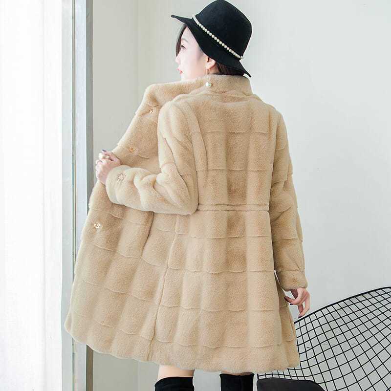 Manteau à capuche en velours de vison pour femmes, haut de vison, vêtements pour femmes, automne et hiver, livraison gratuite, nouveau, 2023