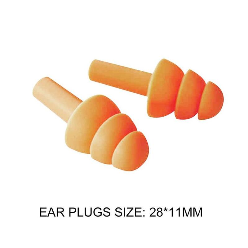 Tapones de silicona blanda para los oídos, protección para los oídos con aislamiento acústico, reducción de ruido, para dormir, con caja de almacenamiento