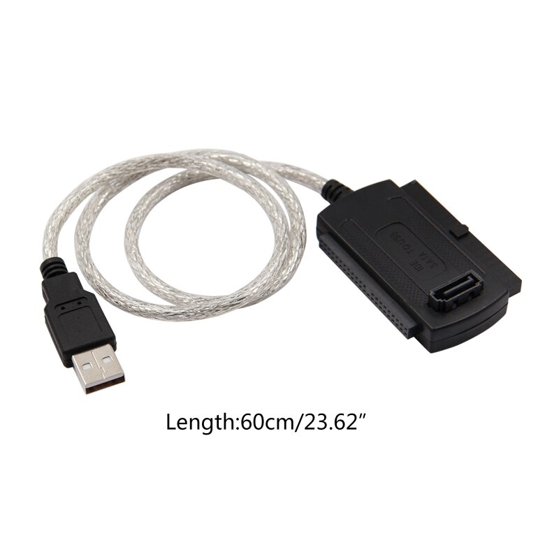 60CM dysk twardy HDD kabel USB 3.0 do IDE/Sata 2.5 "3.5" kabel Adapter Drop Shipping
