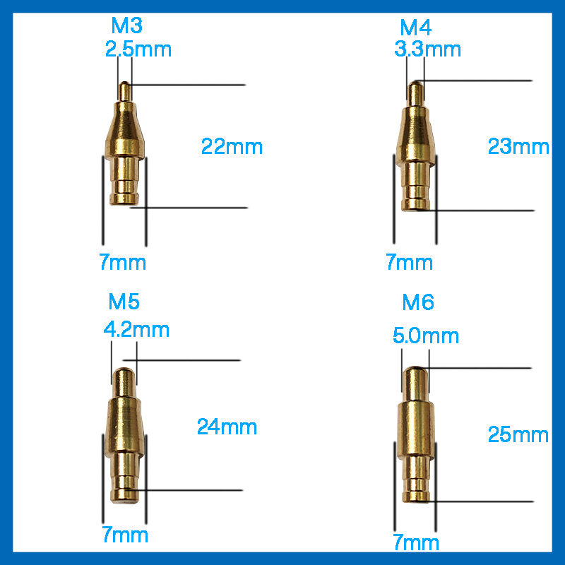 M1.4 M1.6 M2 M2.5 M3 M4 M5 M6 Brass Insert Nut Insert Iron Tips Thread Heat Insertion Tool Embedded Kit For Plastic 3d Printing