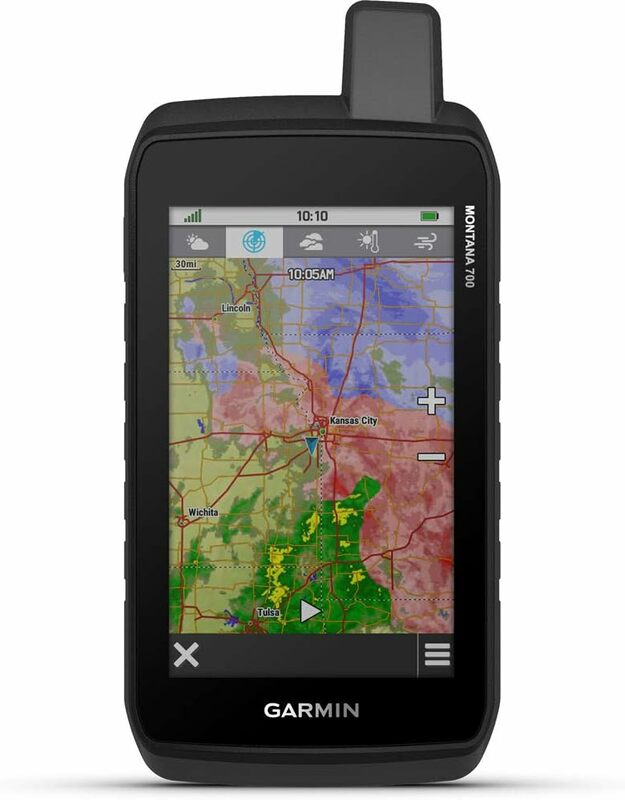 Прочный ручной GPS-навигатор Garmin Монтана 700, раздвижное отображение дорог и тропинок, безопасный для перчаток 5-дюймовый цветной сенсорный экран