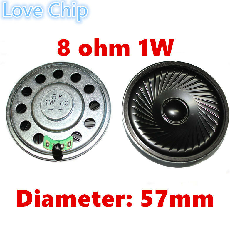 Mini alto-falante ultra-fino, 16 ohms, 8 ohms, 0.5w, 1w, 2 w, 3w, 8R, diâmetro 50mm, 57mm, 66mm, 77mm, novo, original, 2 PCes