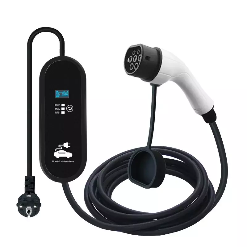 Chargeur portable EV Vope2 IEC62196-2 16A EVSE Câble de charge Vope2 IEC62196-2 EU Plug Contrmatérielle Wallbox pour voiture électrique 3.5M