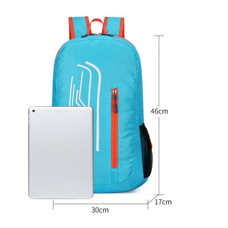 Легкий спортивный рюкзак, водонепроницаемый дизайн на молнии, Уличная Повседневная сумка, рюкзак для путешествий, спортивный рюкзак, уличный рюкзак