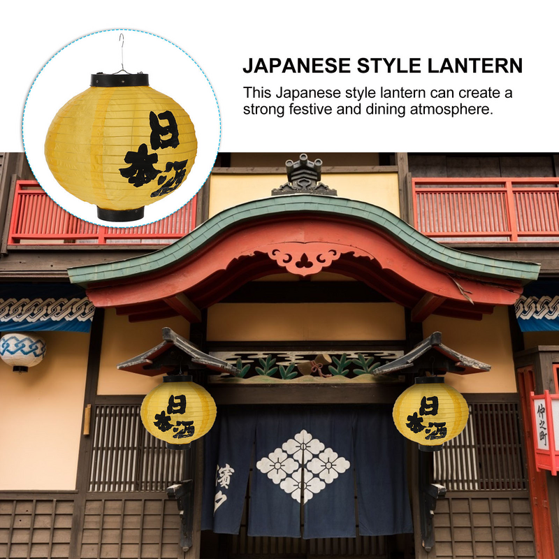 Na zewnątrz japońskie lampiony kreatywne tkaniny do zawieszenia Ramen makaron Ornament wykwintne ozdoby abażury ozdoba