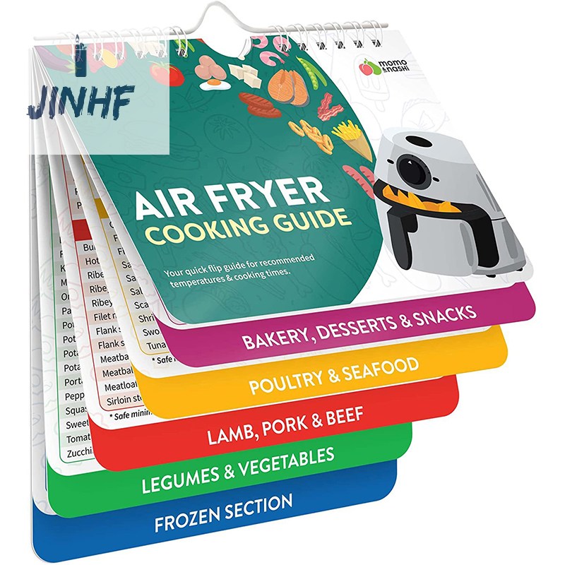 Air Fryer Cookbook Calendário, Magnetic Cheat Sheet, Food Pro Receita, Cooking Schedule, Guia de Referência Rápida, Cozinha Acessórios