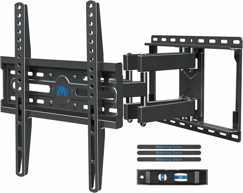 Dream-soporte de pared para TV de 32 a 65 pulgadas, montaje giratorio e inclinable, soporte de TV de movimiento completo con brazos duales articulados