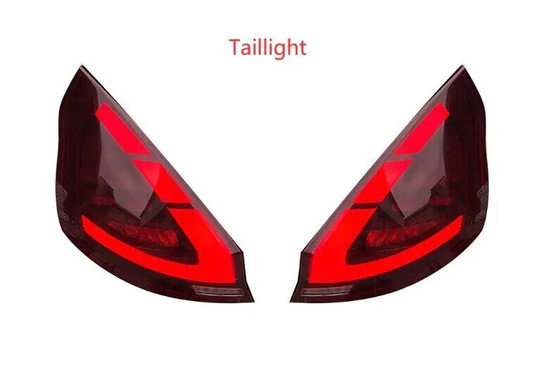 Tylne światła LED dla Ford Fiesta 6. Generacji 2008-2019 animacja uruchamiania samochodu tylne lampy montażowe akcesoria DRL