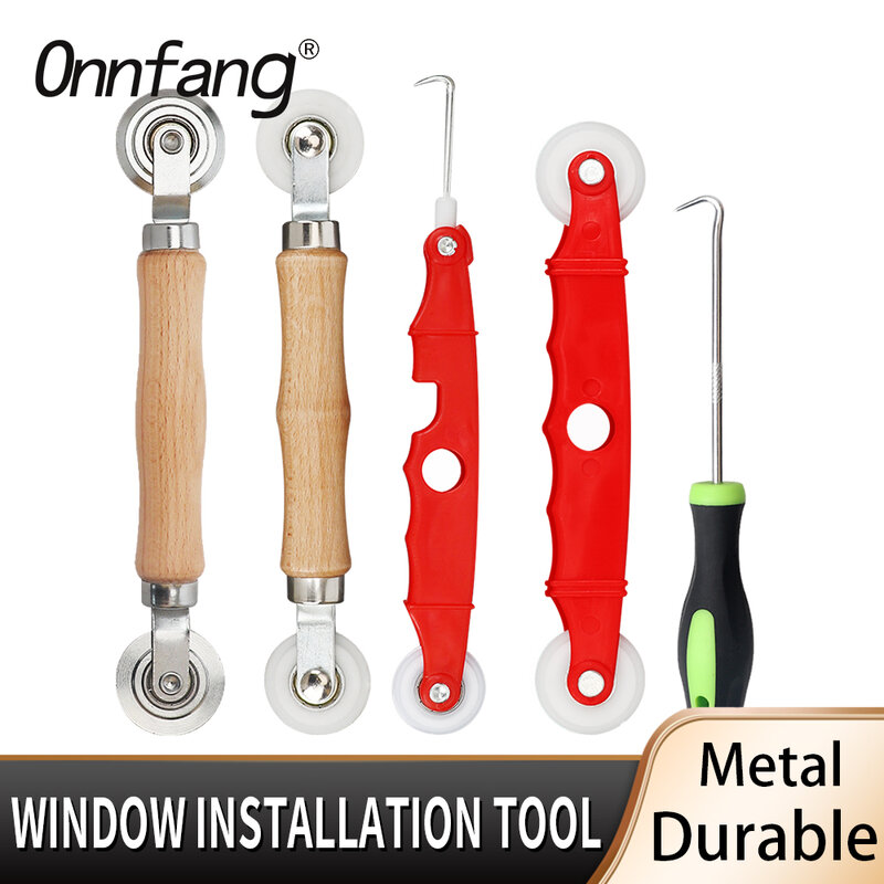 Herramientas de instalación de pantalla de metal/nailon para puerta y ventana, manivela manual, rodillo estriado, herramientas para el hogar