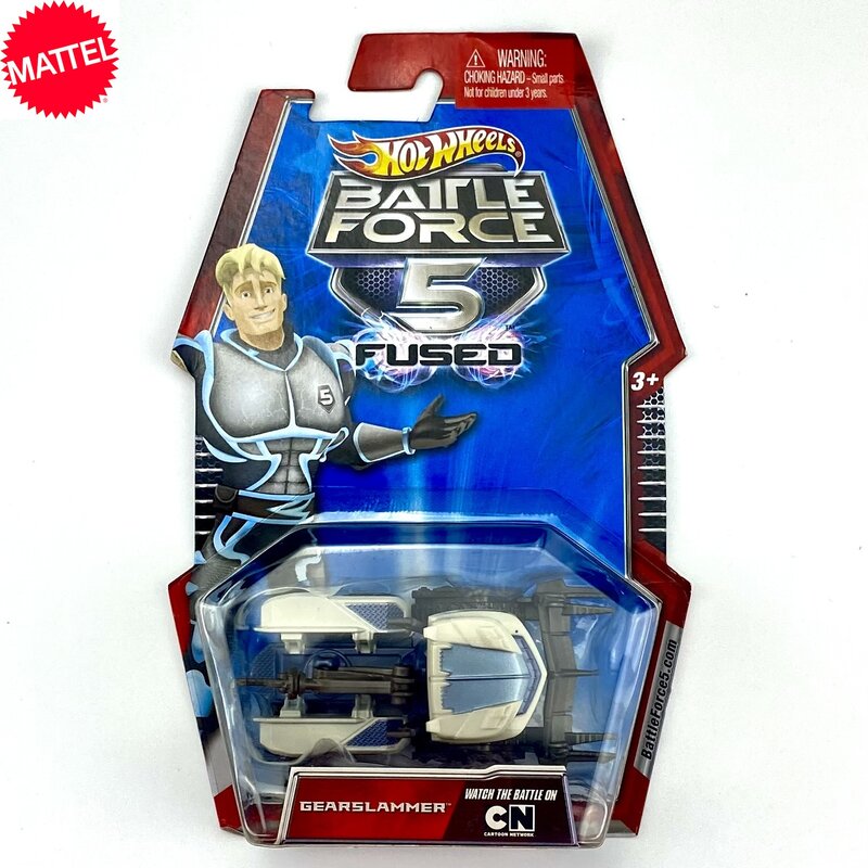Mattel Mobil mainan Metal, mobil mainan Metal, koleksi Model Diecast, roda panas Battle Force 5 Fused R720