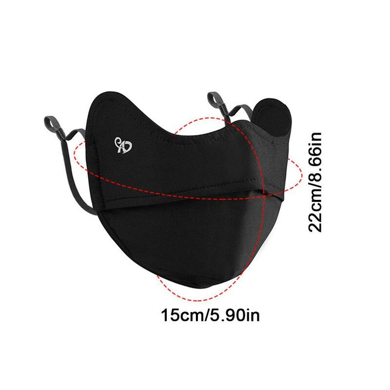 1PCS Sunscreen Mask Summer Breathable Anti-UV Cycling Face Cover Outdoor Hiking Driving Mask Adjustable Hanging Ear Mask