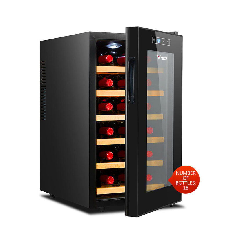 일정한 온도 전자 와인 보관, 보습 작은 차 냉장 와인 캐비닛, 홈 VN-18T