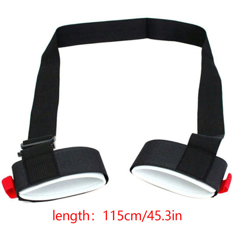 1Pc Skiing Pole Shoulder Hand Carrier Lash Handle Adjustable Straps Protecting Hook Loop Nylon Ski Handle Strap Bag