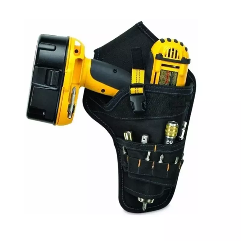 Portable Tool Bag Heavy Duty Drill Driver Holster Cordless Electrician Tool Bag Belt Pouch Waist Cordless Drill Storage Pocket