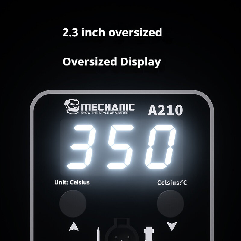 MECHANIC A210 Desktop Portable Soldering Station Mini Soldering Iron Precision Temperature Control Short Circuit Protect