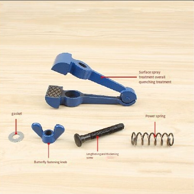 HLZS-Precision Vise Accessories Type Mini Manual Vise Small Heavy Duty Fixed Pliers Multifunctional Pliers