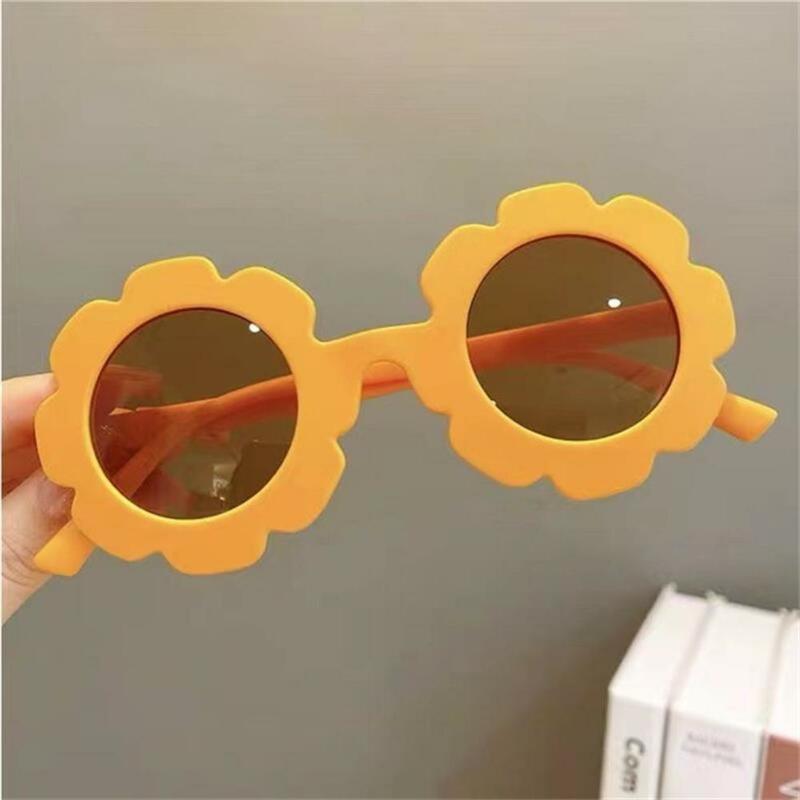Korean Flower Frame Sun Glasses for Girls Boys UV400 Protection Sunglasses Cute Children Kids Decorative Mirror Eyeglasses 2023