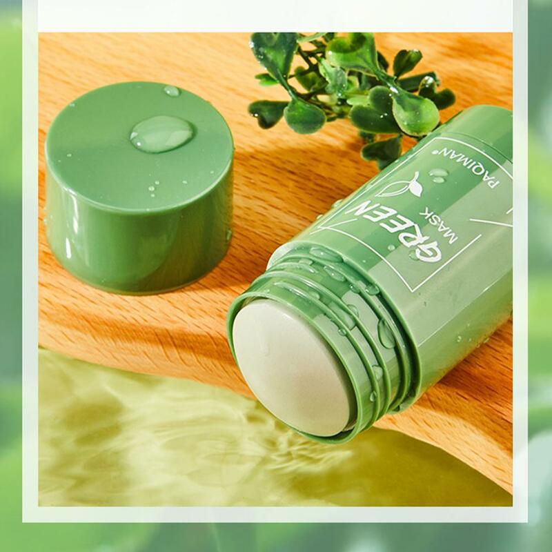 Green Tea Cleansing Stick Mask Face Clean Mask Shrink Pores Smoothing Skincare Moisturizing Deep Cleansing Mask Skin Care