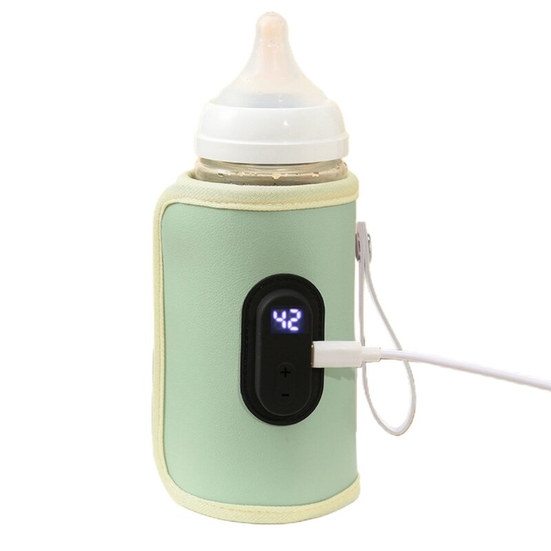Q0KB Draagbare babymelkfles Isolatiehoes Kinderwagen Winkelwagen Melkflessenwarmer Tas