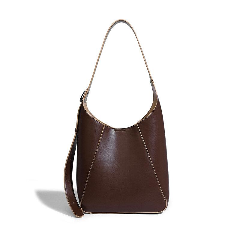 Яркая сумка, новинка 2023, модная деловая вместительная сумка-тоут на одно плечо, модная Женская французская Ретро сумка