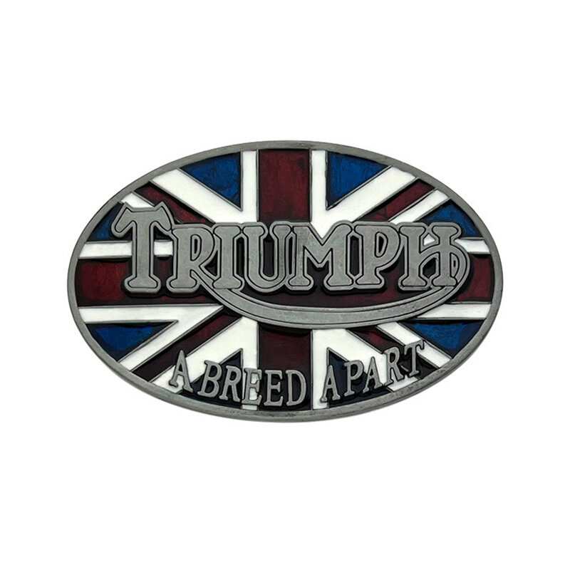 Hebilla de cinturón de bandera británica, estilo occidental, europeo y americano