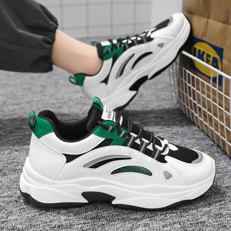 Men's Sports Running Shoes Fashion Mesh Breathable Comfortable white Casual shoes for men Zapatillas De Hombre Tenis Masculino