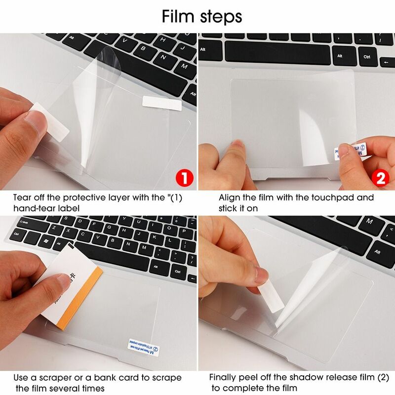 สติกเกอร์ฟิล์มทัชแพดแล็ปท็อปป้องกันรอยขีดข่วนอุปกรณ์ป้องกันแบบใสสำหรับ Apple MacBook 13 14 15 16นิ้วทัชบาร์แอร์โปร2023