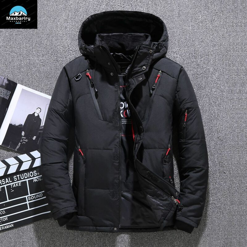 2023 Men Winter Jacket Men Warm Thick Hooded Parka High-quality Casual White Duck Down Jacket Male Large Size Coats Size 5XL