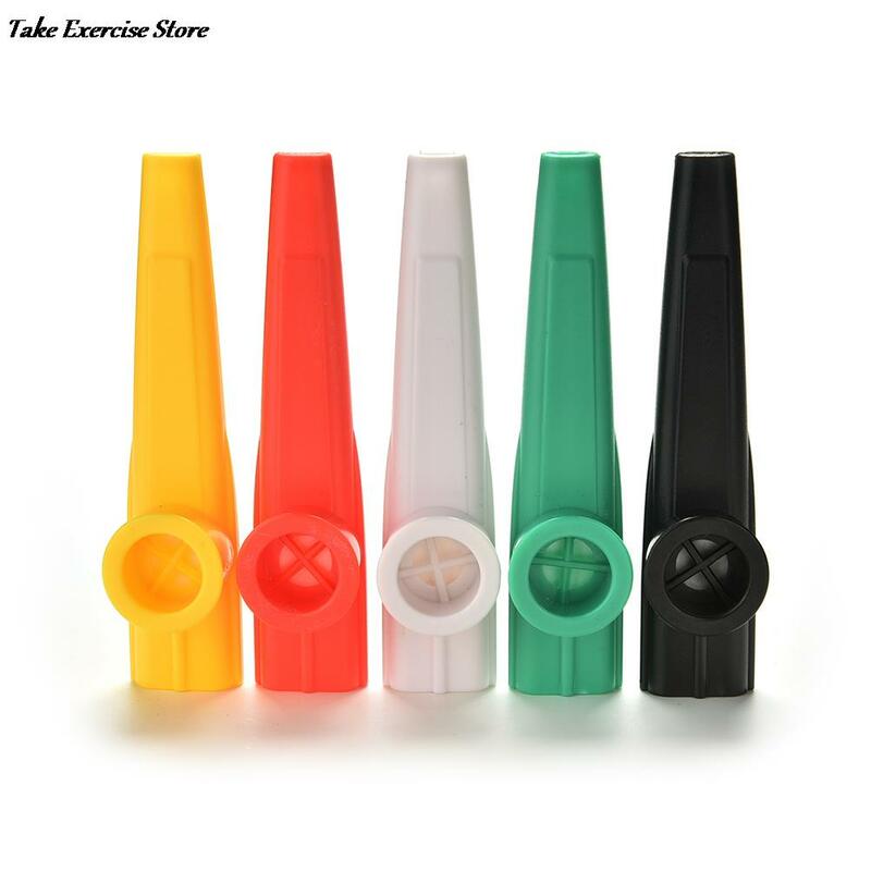 5สีผสมพลาสติก Kazoo ตราสารลม Kazoo Instrument ของขวัญเครื่องมือสำหรับอุปกรณ์สำหรับเด็กเชียร์ลีดเดอร์นกหวีด