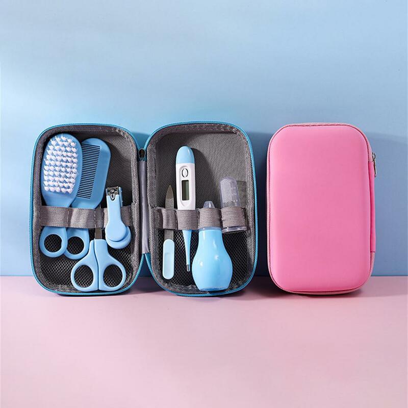 Set Newborn Baby Kids Nail Hair Health Care Thermometer Grooming Brush Kit Care Baby Essentials Newborn Material Safety