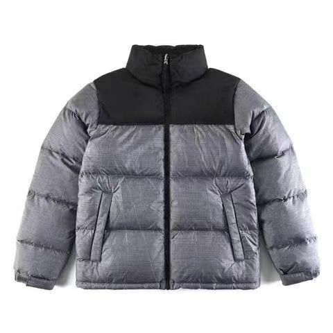 Abrigo acolchado de algodón con capucha para hombre y mujer, abrigo grueso y cálido con cuello levantado, bordado, otoño e invierno, 2023
