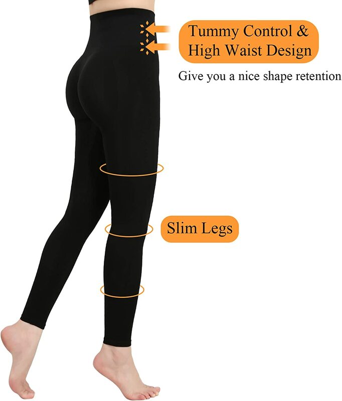 Leggings da donna a vita alta Shapewear Leggings a compressione gamba dimagrante Body ShaperTummy Control mutandine coscia scolpire più sottile