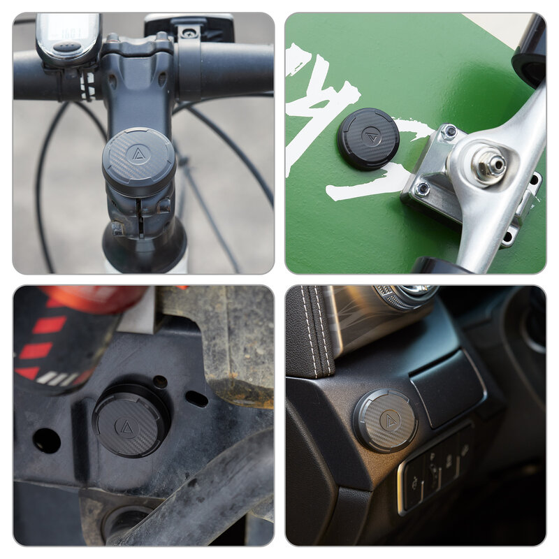 タグ付きの防水ステッカー付きの4つのペアのセット,自転車,カメラ,車用のエアバッグカバー