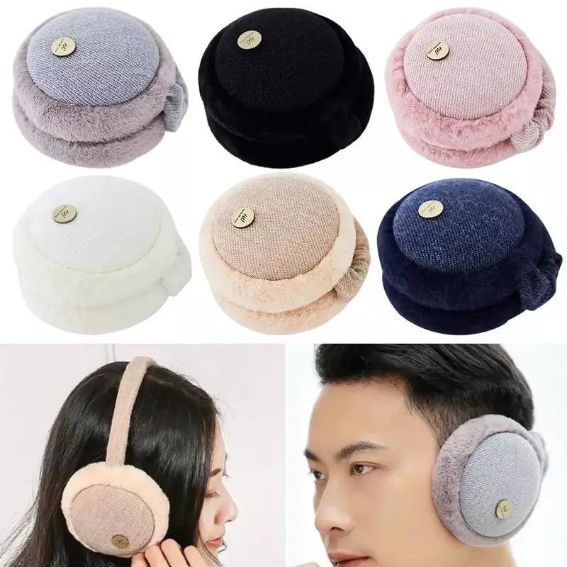 Foldable Plush Earmuffs Soft Portable Winter Ear-Muffs Ear Warmer Women Men Ear Muffs Fashion Outdoor Cold Protection Earflaps