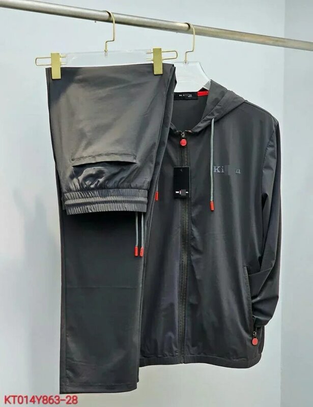 BILLIONAIRE OECHSLI Sportswear set men 2024 new Thin sports comfort zipper Breathable Hooded Casual big size M-4XL