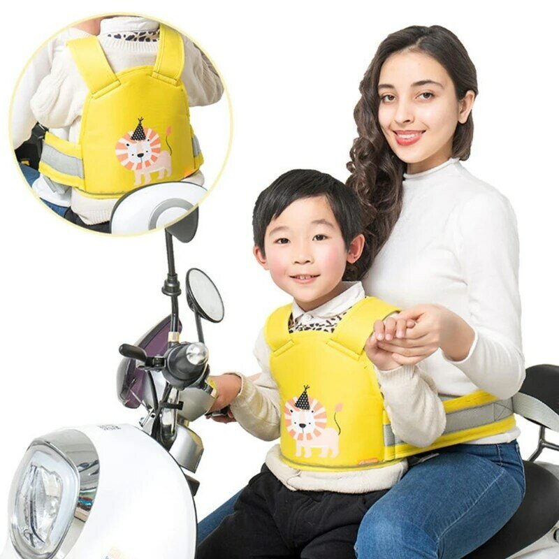 Cinturón de seguridad para motocicleta para niños, arnés de seguridad para vehículos eléctricos, novedad de 2023