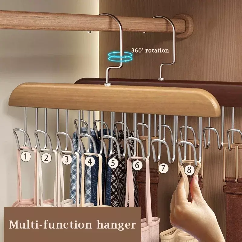 1/6pcs Women Storage Bra Hanger Multifunctional Belt Hanger Sturdy & Durable Tie Belt Case For Beanie Scarfs Bra Closet Supplies