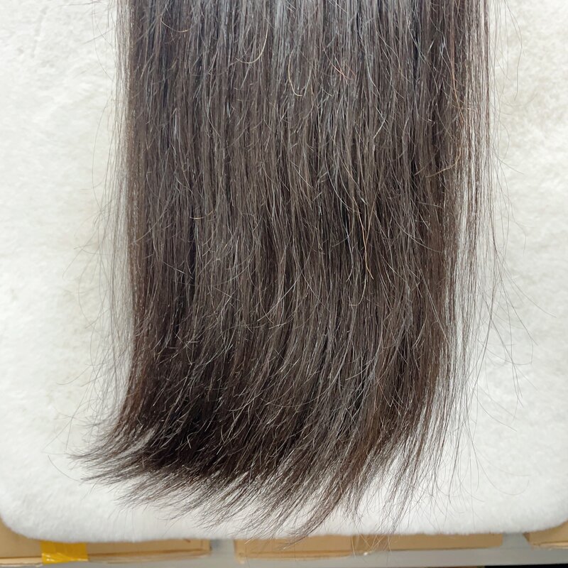 Extensiones de cabello humano 100% Natural, mechones de cabello Virgen sin procesar, trenzado, liso, a granel, color negro, venta al por mayor