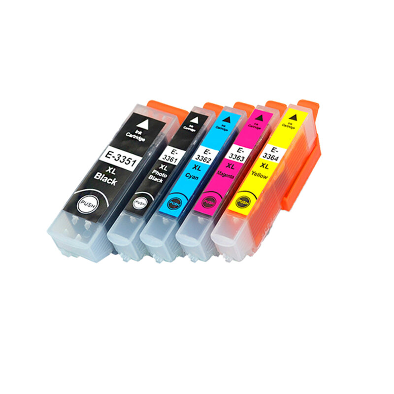 Kartrid Tinta Kompatibel untuk Epson XP530 XP630 XP830 XP635 XP540 XP640 XP645 Xp900 T3351 T3361 T3364 untuk Printer Eropa