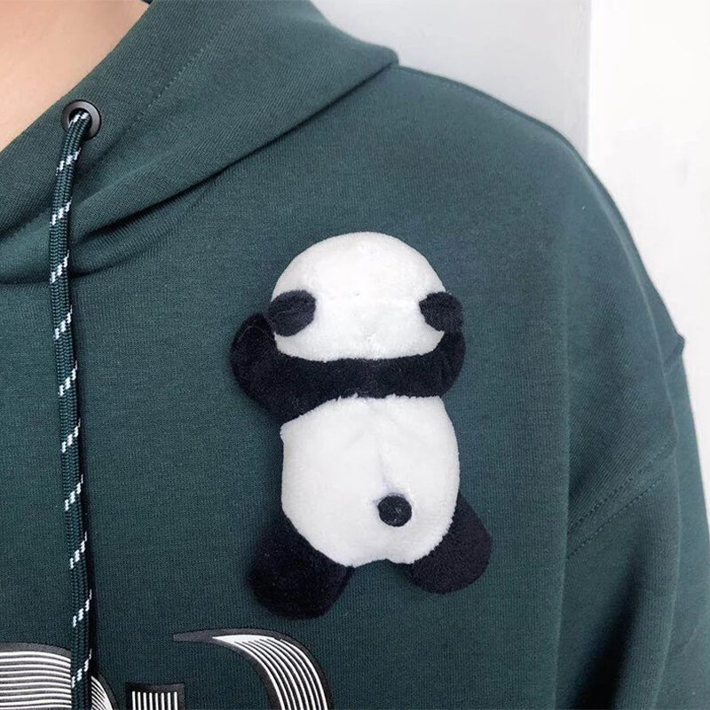 Panda de peluche de dibujos animados 3D Panda broche muñeca de peluche de juguete Ins Panda joyería bolso escolar colgante regalo para niños