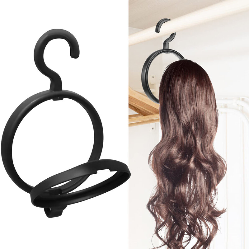 Hanging Wig Stand For Wigs White Black Wig Hanger For Multiple Wigs Durable Wig Holder For Salon Display Wall Wig Stand Holder