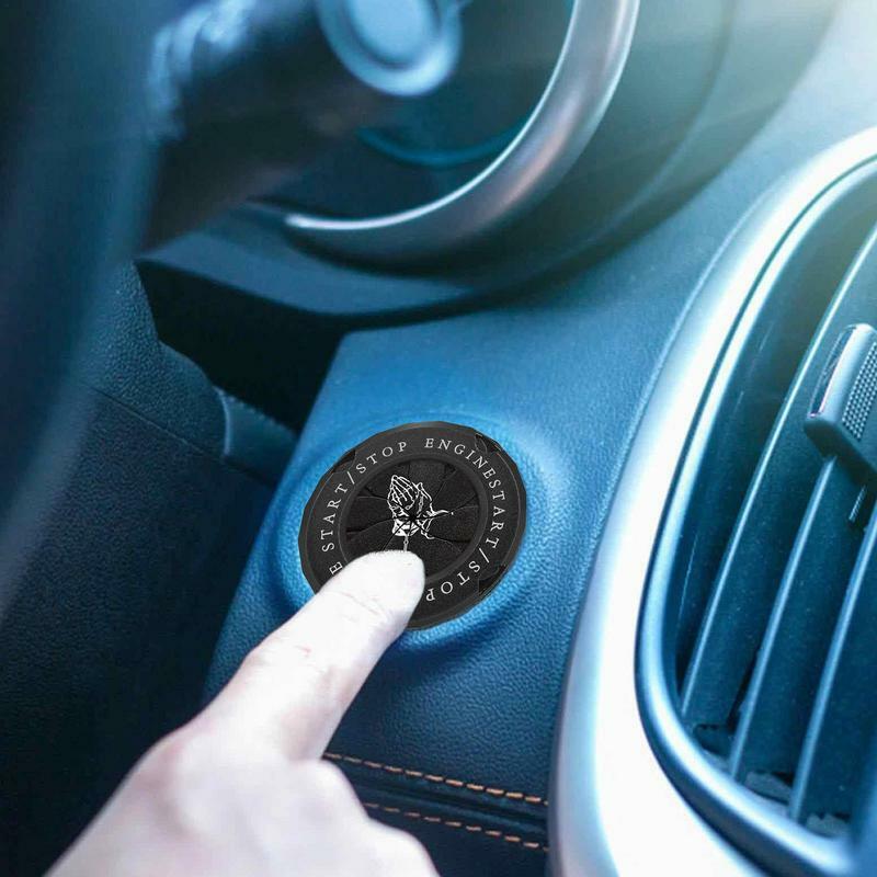 Автомобильный кнопочный Декор нажимной кнопка для запуска крышки для чувства ритуального пуска для запуска крышки с четкой Молитвенное изображение для автомобиля