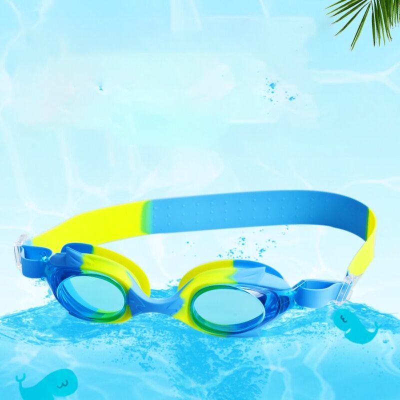 HD Mergulho Anti-Fog Óculos De Natação, Colorido Crianças Piscina Óculos, Swim Eyewear, Óculos, Crianças Engrenagem, 3-14Y