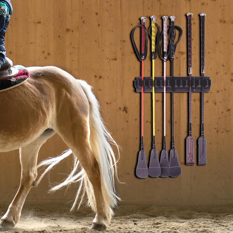 Whip Rack Crop Holder Wall Mounted Organizer Holds 12 Tack Room Equipment Storage Bracket Horse Stables Accessories
