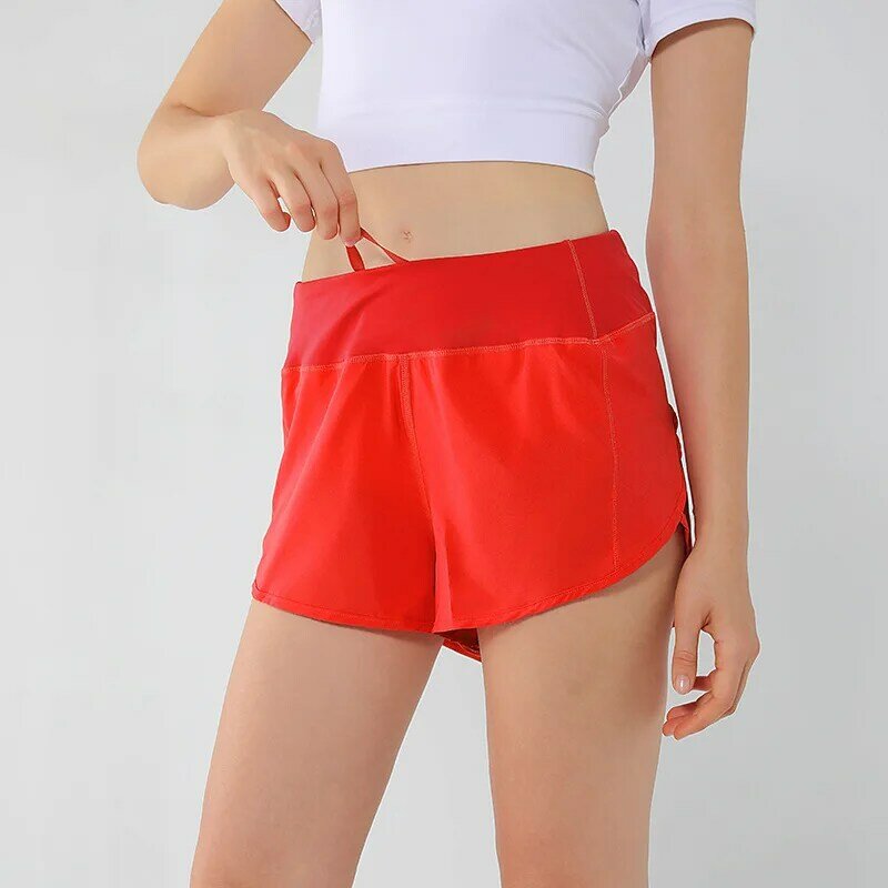 Women's 5 Color Shorts Running Sporty Black ,Red, Rose，Shorts