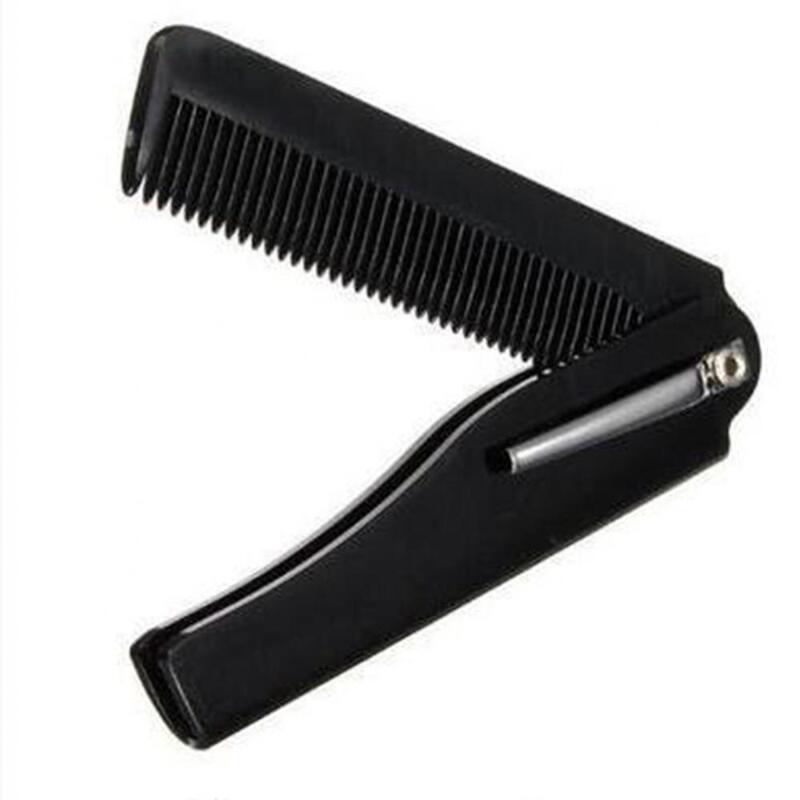 9-17cm Unisex składany grzebień kieszonkowy rozmiar grzebień do wąsów automatyczny nóż szczotka do strzyżenia włosów przyrząd kosmetyczny do stylizacji włosów