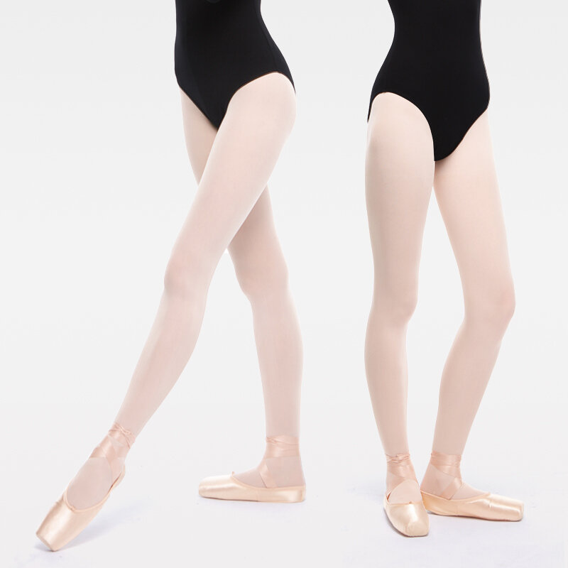 Collants conversíveis de microfibra para mulheres e meninas, meias de dança sem costura, adulto, 60D