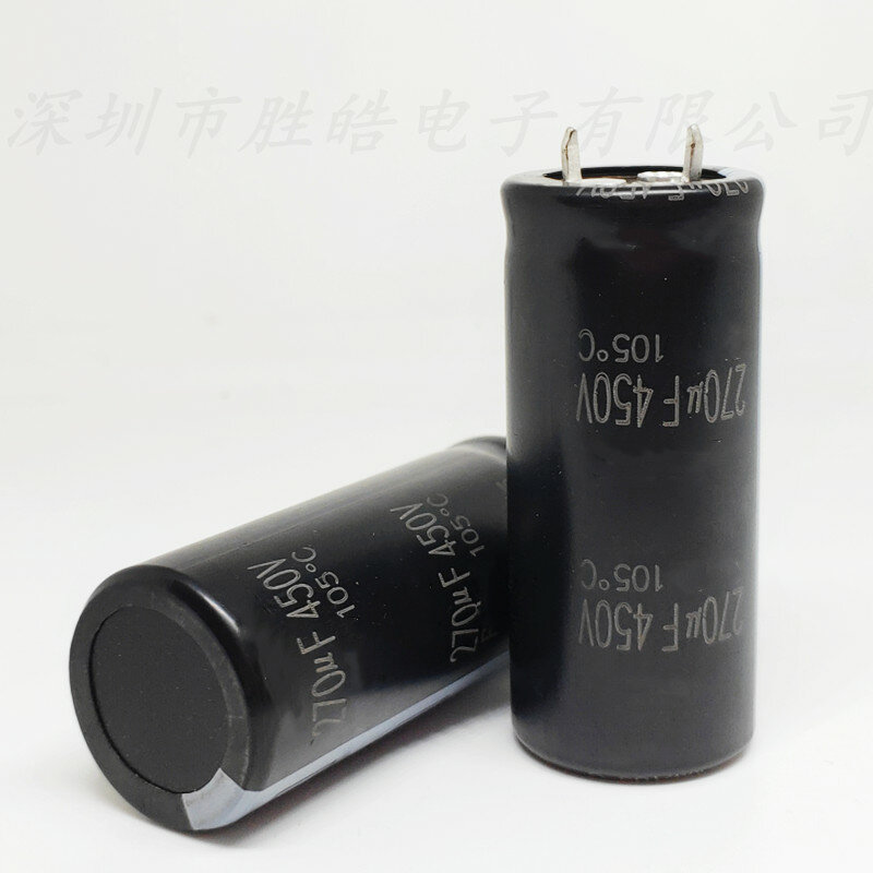 (2 pces) 450v270uf volume: 30x30mm 450v270uf alumínio capacitores eletrolíticos de alta qualidade